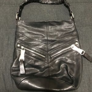 Black Leather B. Makowsky Purse